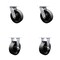 Service Caster 4406L6 FG4406L60000 Rubbermaid Cart Replacement 6'' Caster Kit, 4PK RUB-SCC-30CS620-GFNR-2-R-2 - alternate 1